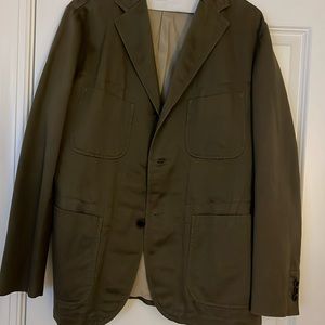 Banana Republic 42R khaki green blazer.
